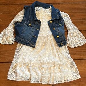 EUC Rare Editions Dress and vest set - Size 8